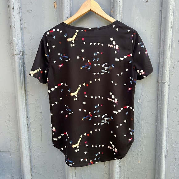 Equipment Femme Heart Tee Blouse, size Xs - Picture 3 of 7